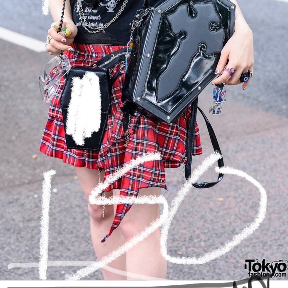 Demonia Coffin Backpack 90s /Y2K Patent Leather